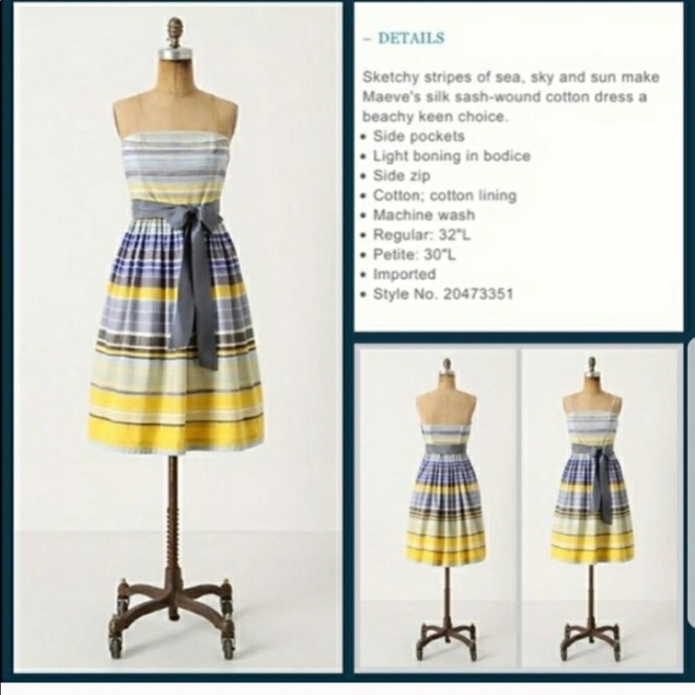 Anthropologie Paiaso Striped Dress